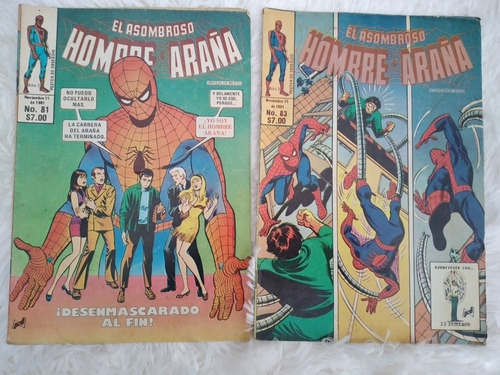 Comics El Asombroso Hombre Araña/ Editores Novedades/ 1982