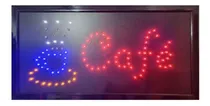 Comprar Letreros Led Luminosos Comerciales Textos Cafe 48x25