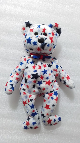 Peluche Oso Ty Patriota Red, White And Blue- 2003- 22 Cm