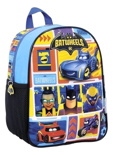 Mochila Escolar Jardin Batman Robin Batwheels 12  Wabro Orig