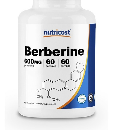 Imagen 3 de 3 de Berberine Berberina Importada Usa Nutricost