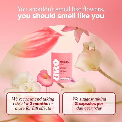 Suplemento dietario URO vaginal probiotic O Positiv 60 capsulas sin sabor