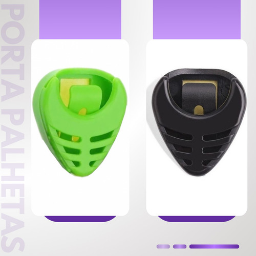 Suporte Para Palhetas Violão Guitarra Porta Palheta 3 Unid.
