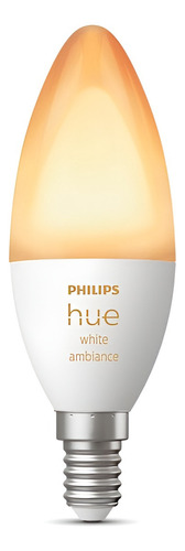 Bombilla Philips Hue Wa 5.2w B39 E14 Eu 1p Color De La Luz Blanco Cálido