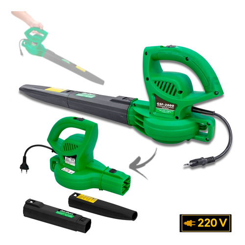 Soprador De Folhas Elétrico Garthen Gsf-2000 2000w 60hz