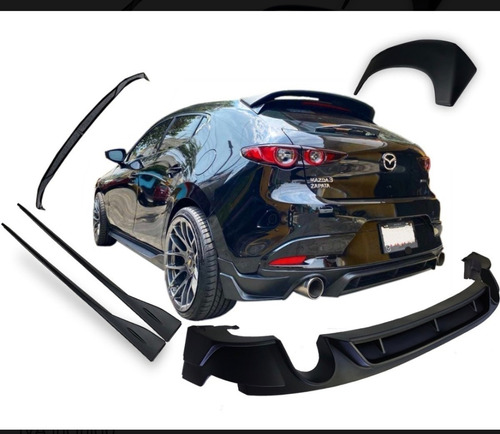 Kit Spoilers Mazda 3 Hatchback 2019 2020 2021 2022