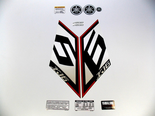 Kit Adesivos Emblemas Yamaha Xj6 Sp 2013 2014 2015 Ca-16021