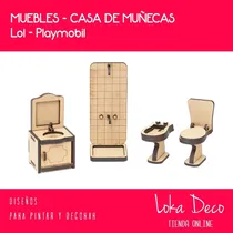 Comprar Muebles Baño Muñecas Lol - Playmovil - Fibro Facil - Oferta!