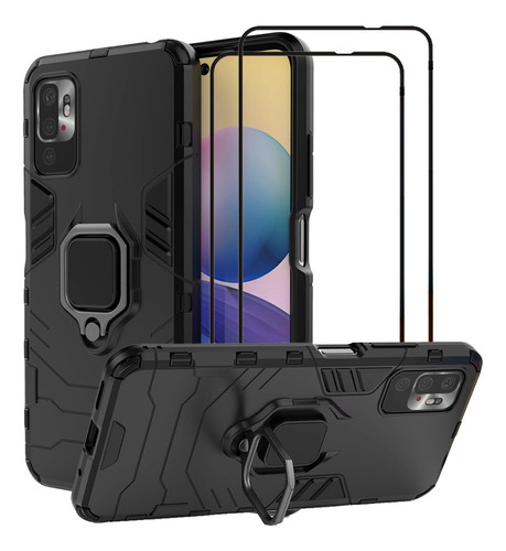 Funda Xiaomi Poco M3 Pro 360 Military Grade +2 Protec Negro