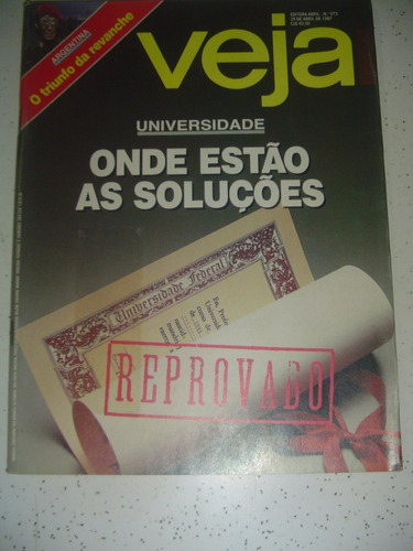 Revista Veja 973 U2 Bono Vox Roberto Macedo Argentina 1987