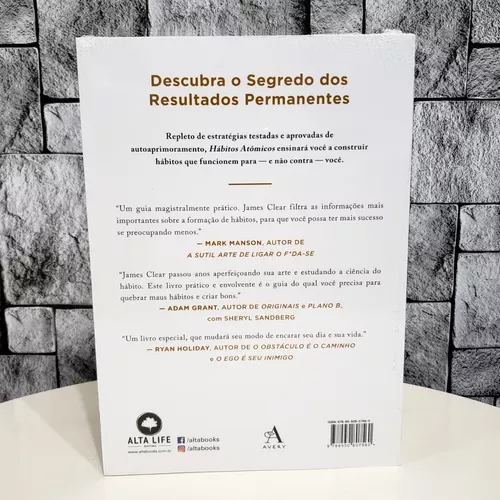  Habitos Atomicos: um Metodo Facil e Comprovado de Criar Bons  Habitos e se Livrar dos Maus – Em Portugues do Brasil: 9788550807560: James  Clear: Libros