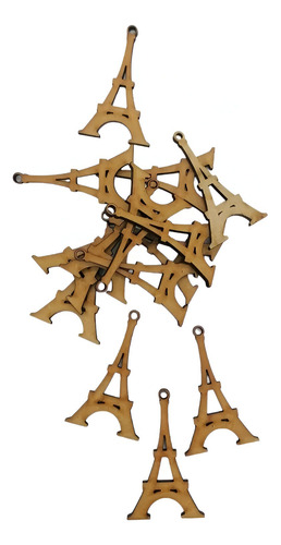 Silueta Torre Eiffel París Mdf 5cm Paquete De 50 Piezas