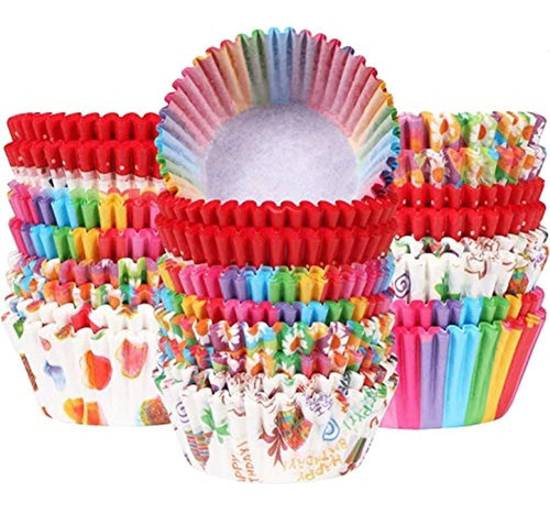 Aooba 500 Pack Cupcake Liner Papel Para Hornear Vasos Para L