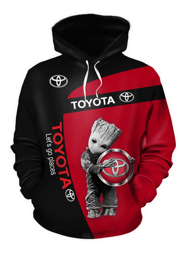 Sudadera Con Capucha Y Logotipo De Toyota Para Hombre