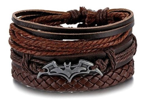 Pulsera De Hombre Y Mujer De Cuero Batmanjuvenil 2022