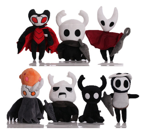 7pcs Hollow Knight Pelúcia Boneca Brinquedo Criança Presente