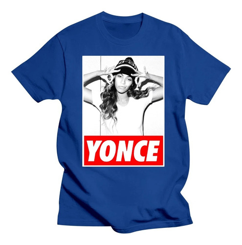 Camiseta De Algodón De Manga Corta Con Estampado Beyonce