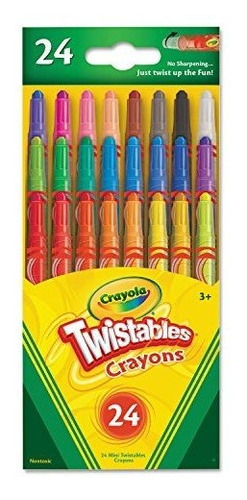 Crayola Mini Twistables Crayons, Paquete De 1 (24 Cuentas)