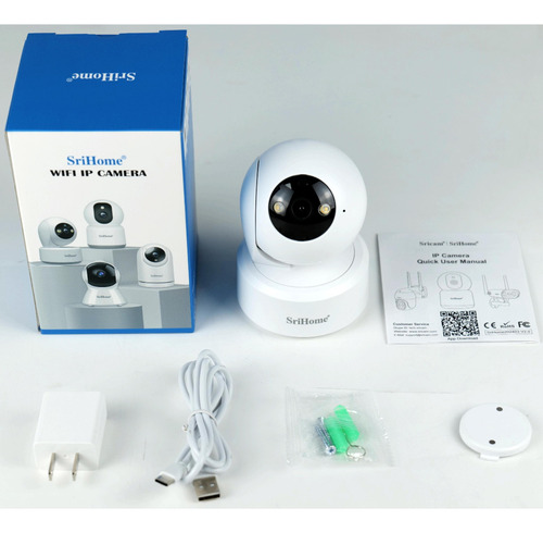 Cámara Vigilancia 360° 8MP | Detección de Llanto y Personas | Luz Nocturna Dual | WiFi 5G | 256GB | COZYCAST SH064 | Envío Gratis