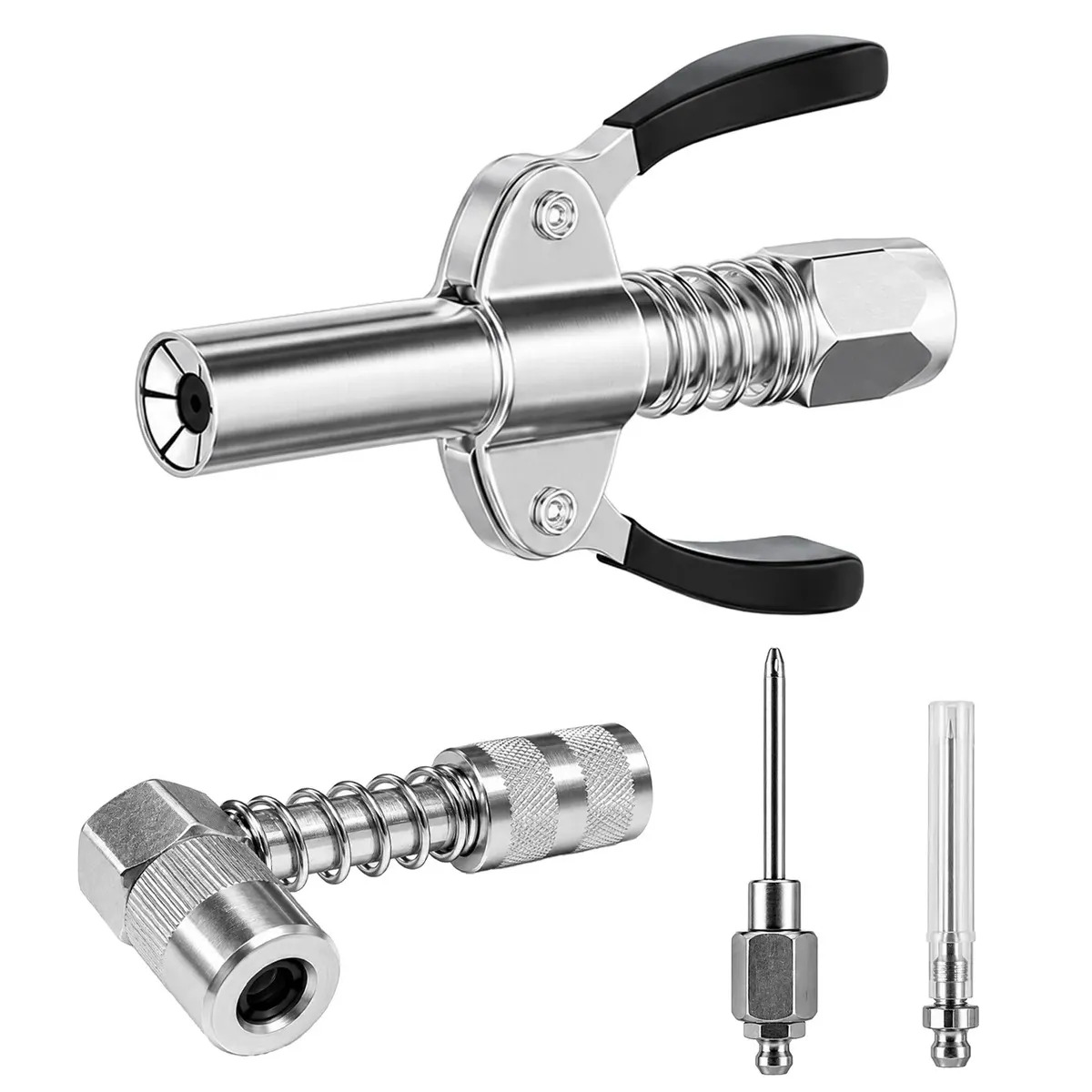Acoplador Rápido para Engrasadora Manual y Neumática de Acero Inoxidable, Herramienta para Taller