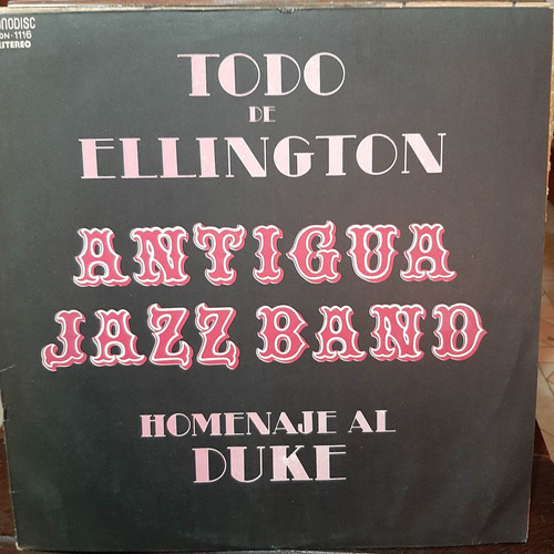 Vinilo Antigua Jazz Band Todo De Ellington Homenaje Duke J1