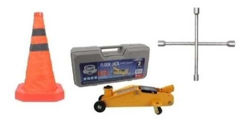 Kit Gata Caiman 2 Ton. +cono + Llave Fiat Doblo