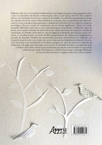 Reflexões sobre o Luto: Práticas Interventivas e Especificidades do Trabalho com Pessoas Enlutadas, de Franco, Maria Helena Pereira. Editorial Appris Editora e Livraria Eireli - ME, capa mole em português, 2021