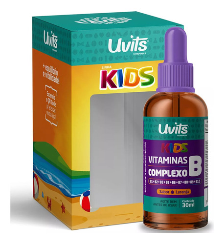 Complejo De Vitaminas B Para Niños, Sublingual En Gotitas Naranja