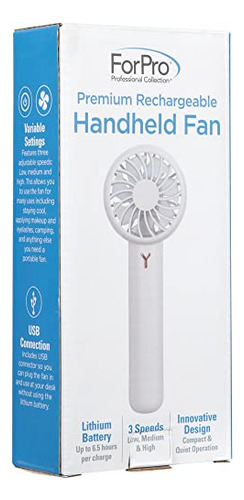 Ventilador De Mano Recargable Forpro Premium, Escritorio Usb