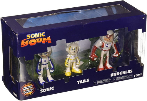 Sonic Boom Figuras Muñeco Pack X 3 Incluye Cartas Original