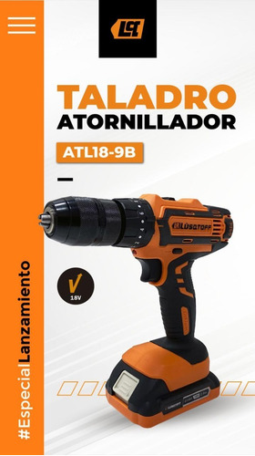 Imagen 4 de 7 de Taladro Atornillador Percutor 13mm Lusqtoff 18v 2 Bat Profes