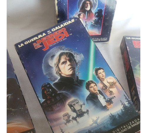 Coleccion 3 Cassetes Vhs Trilogia Starwars 80s Videovisa (Usado)