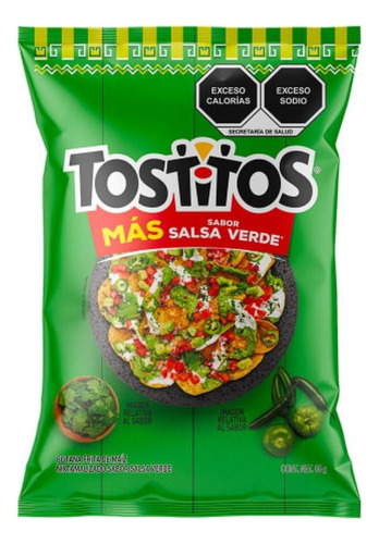 10 Pzas Botana Sabritas Tostitos Salsa Verde 55 G