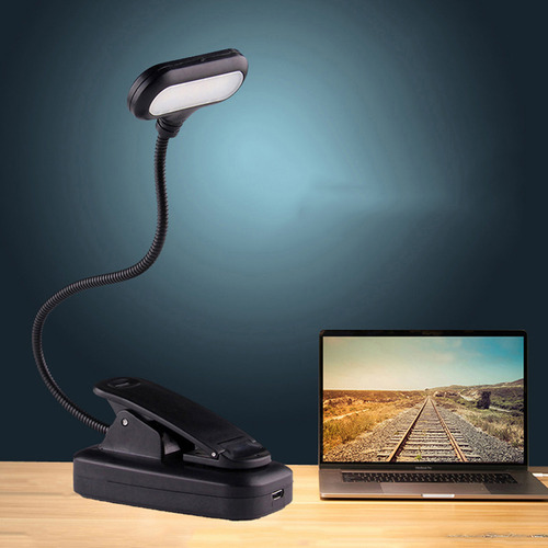 Lámpara De Lectura W Clip, Lámpara De Escritorio Plegable In