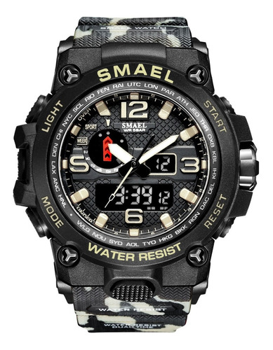 Reloj Militar Hombre Smael Deportivo Correa Camuflaje