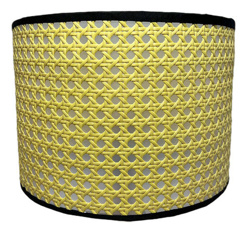 Pantalla De Tambor De Lino, Pantalla De 30cmx20cm Amarillo