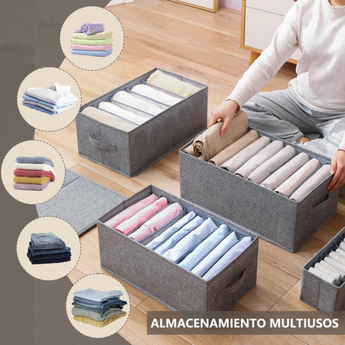 Caja Plegable Con Compartimentos Pararopa , Lavable,3pcs Mixto