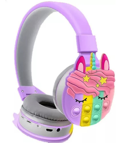 Audifono Bluetooth Unicornio Pop It Pm-02