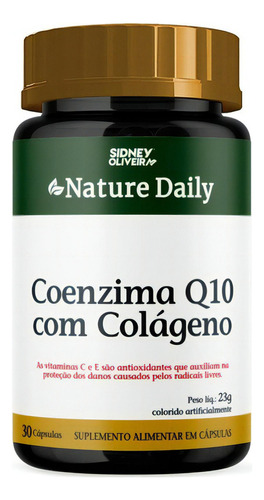 Coenzima Q 10- Com Colágeno E Vitaminas 750 Mg - 30 Capsulas