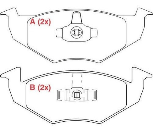 Pastilha De Freio Vw Gol Voyage 2010/ Willtec Pw960