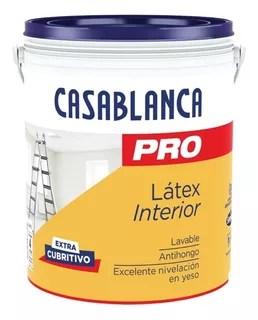 Casablanca Pro Interior pintura latex X 10L acabado mate color blanco