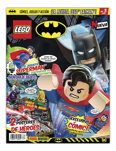 Revista Lego Panini Dc Batman No.3 Con Figura De Superman