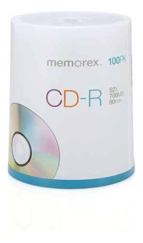 Memorex Huso Para 52 Cd-r De 700 Mb 80 Minutos