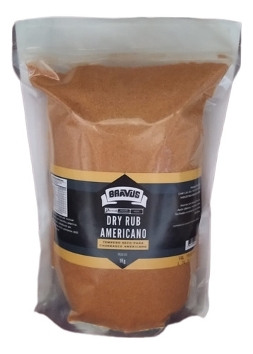 Tempero Dry Rub Americano Bravus Bag 1kg
