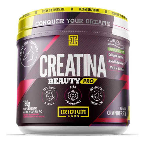 Creatina Beauty Pro 180g - Colágeno® + Ácido Hialurônico® Sabor C...