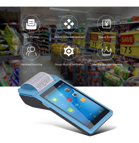 Imagen 5 de 6 de Pos Terminal Smart Todo En Uno Portátil Pda Impresora