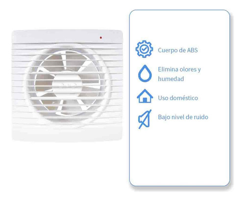 Extractor De Aire Para Interiores Iusa 20 W 6 Pulgadas