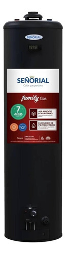 Termotanque multigas Señorial Family Black TTS-120 negro 120L