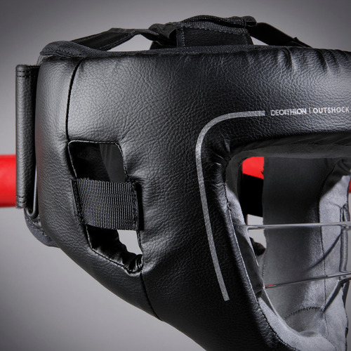 Careta Con Protección Facial Integrada Para Box Outshock 100 Color Negro