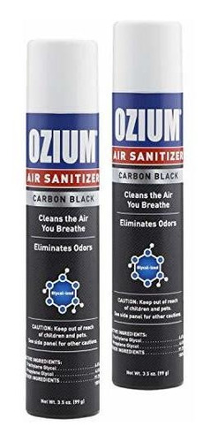 Ambientador En Aerosol Ozium 3.5 Oz, Negro (2-pack)